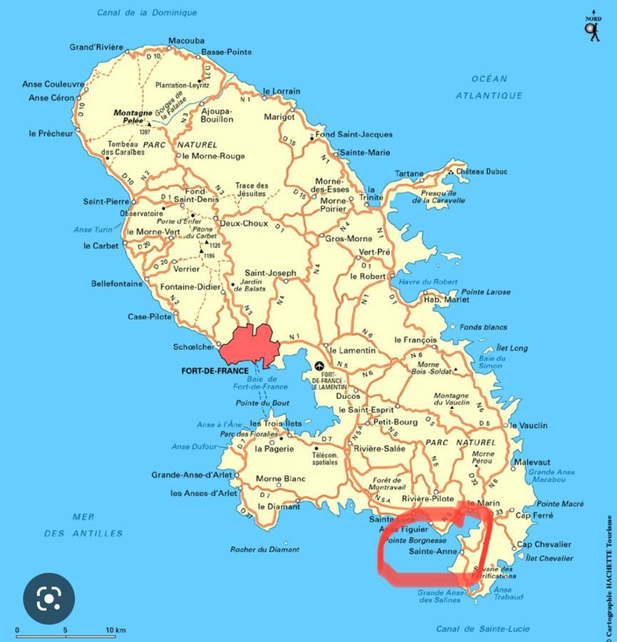 - Les Pieds Dans L'Eau A 50M De La Plage, Cote Mer Caraibe - Domaine De L'Anse Caritan - Sainte-Anne - Ngoại thất bức ảnh